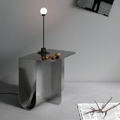 Mini Stainless Steel Sofa Side Table Designer Minimalist Living Room Table Modern Bedside Tables