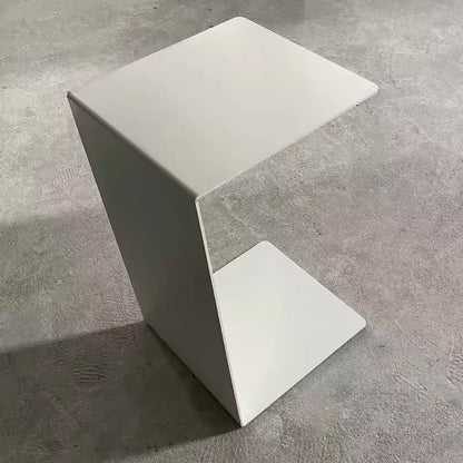 Light Luxury Sofa Side Table Light Luxury High-End Living Room C-Shaped Black Small Coffee Table Creative Design Storage Rack